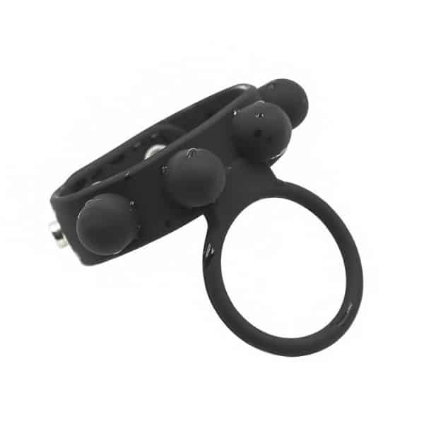 Silicone Cock and Ball Ring Black