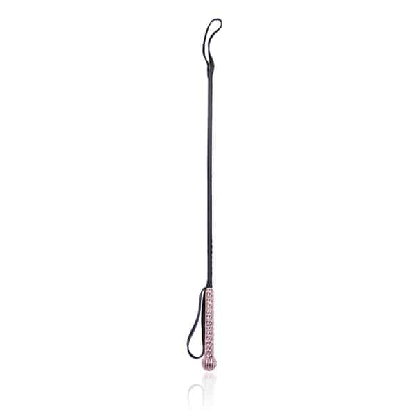 Black Riding Crop With Pink Handle