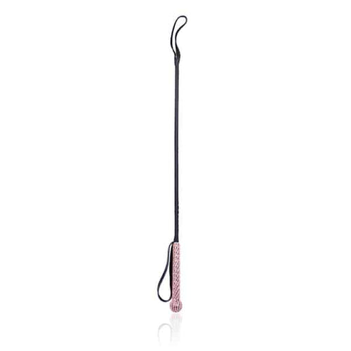 Black Riding Crop With Pink Handle