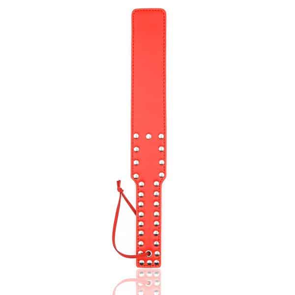 Silver Studded Paddle Red 38cm
