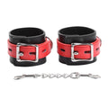 Adjustable Strap Handcuffs Red and Black