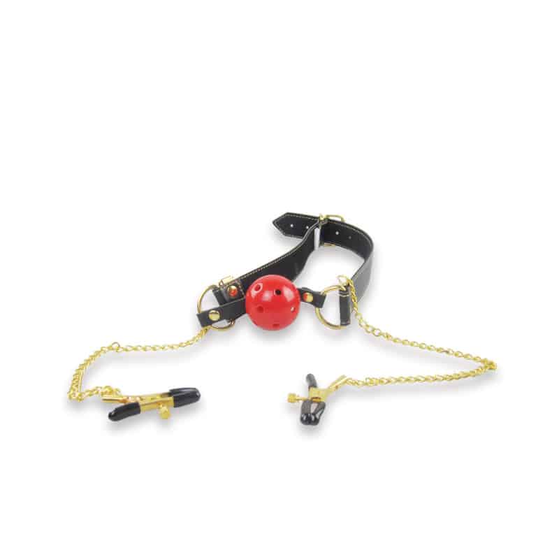 Roomfun Breathable Gag And Adjustable Clamps