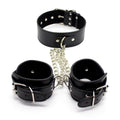 Collar And Handcuffs Black