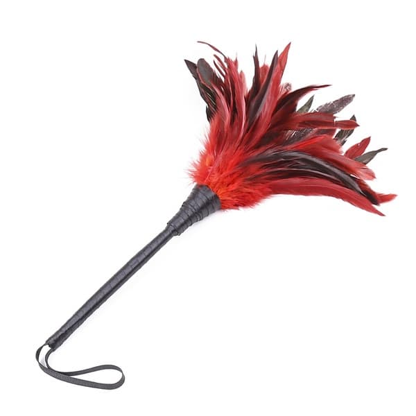 Feather Duster Tickler Black And Red