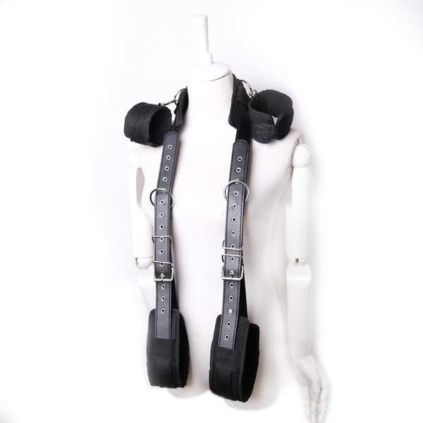 Thigh and Handcuffs Restraint Black