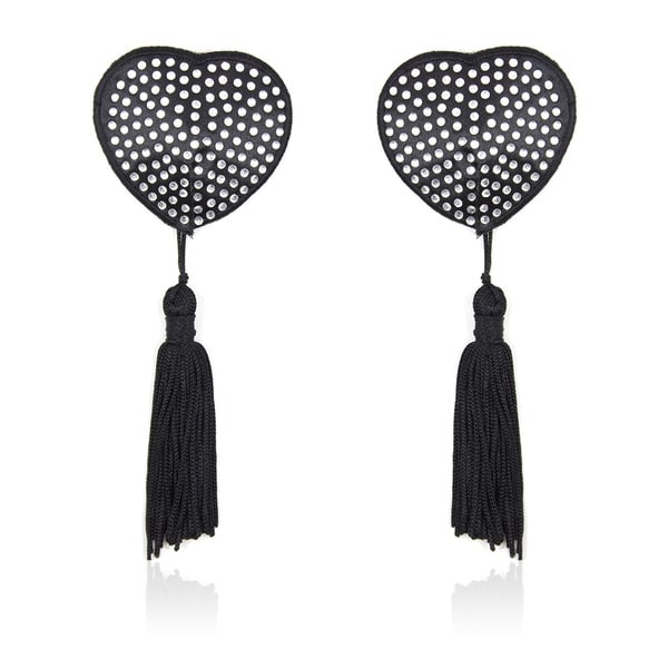 Heart Nipple Pasties With Tassels