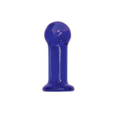 9'S First Glass Anal Plug Indigo