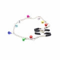 Chained Nipple Clamps With Colored Bells