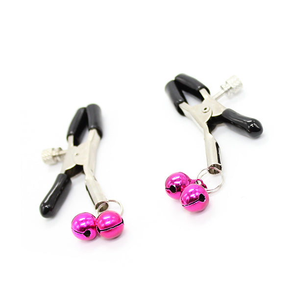 Nipple Clamps With Pink Balls