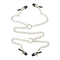 4 Head Chain Nipple Clamps Black Tips