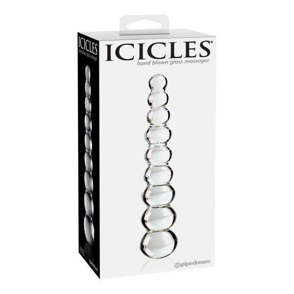 Icicles No. 2 Glass Anal Beads Clear