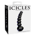 Icicles No. 66 Glass Anal Beads Black